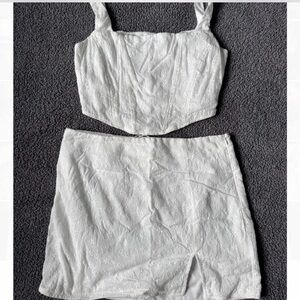 Princess Polly White Mini Skirt Set